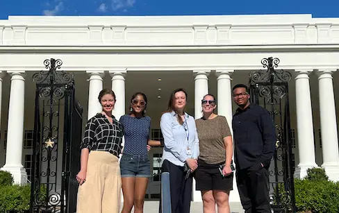 fellows visiting the white house